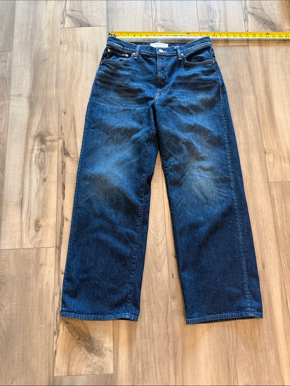 MOTHER The Dodger Flood Jeans in Digital Underground. High Rise Wide Leg 28 - Picture 5 of 9